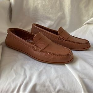 Never worn aquatalia tan loafers